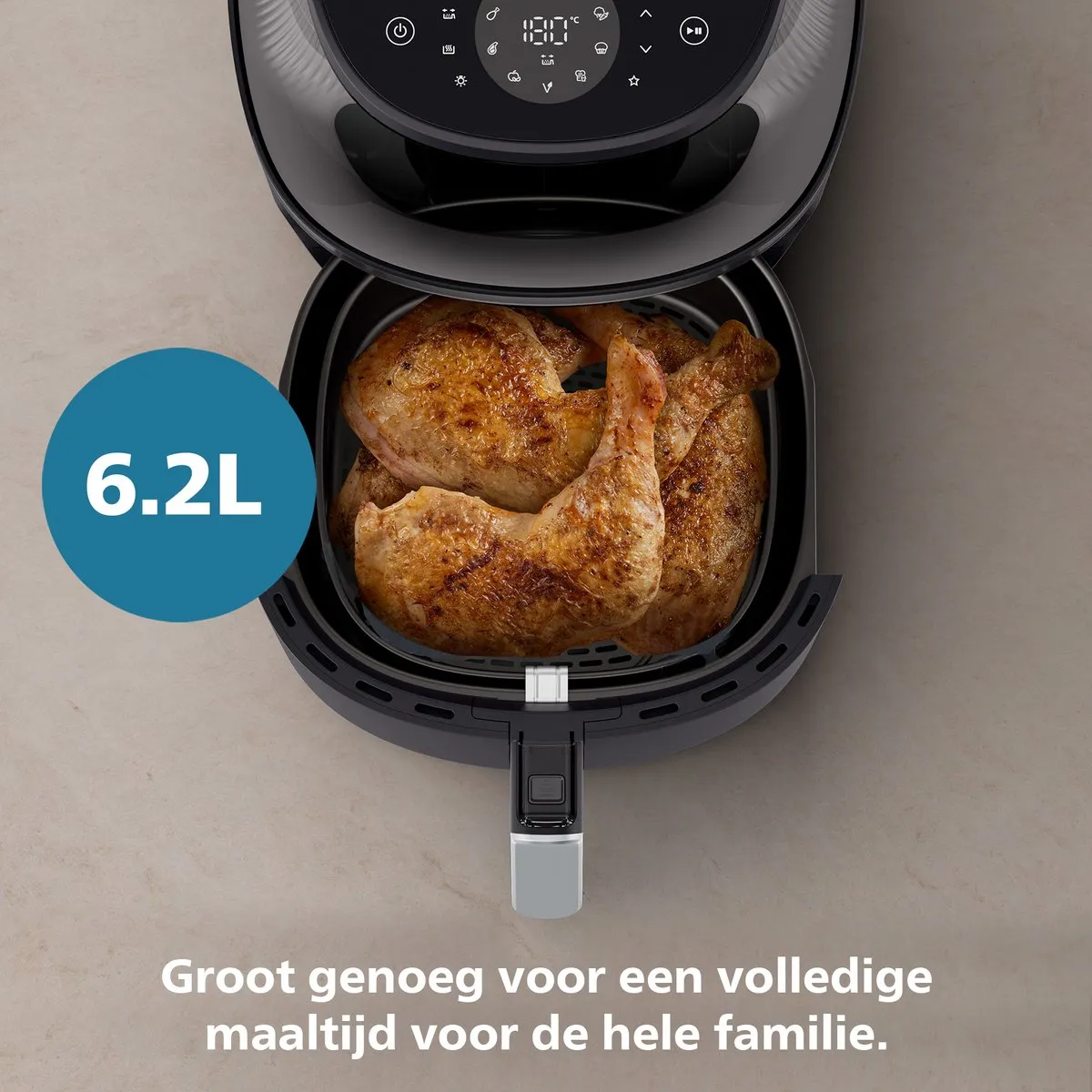 Philips 3000 Series Airfryer NA331/00 - 6.2L - 1700W - Zwart - afbeelding 6 van 6
