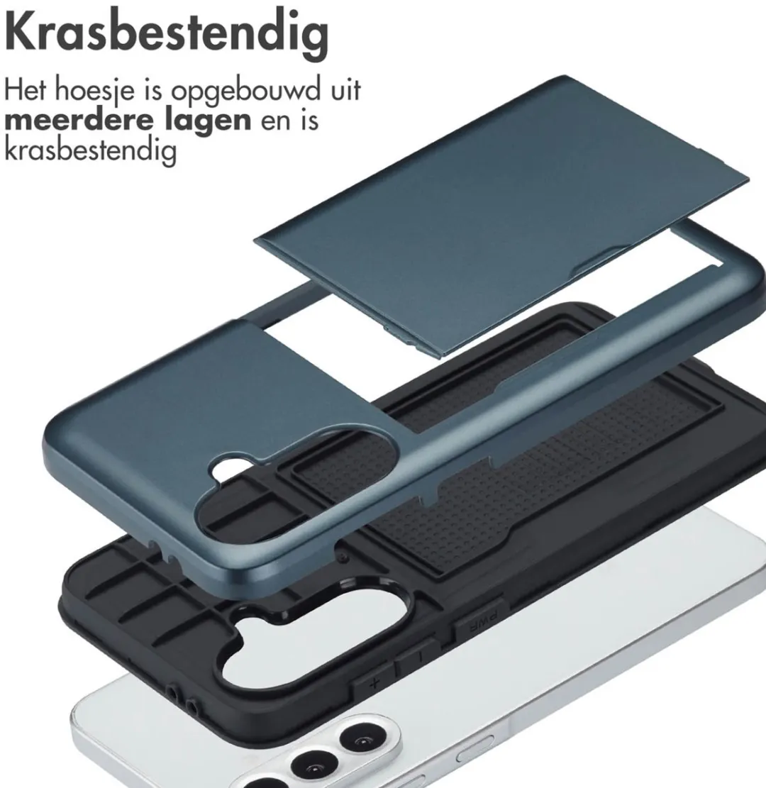 Imoshion Hoesje Samsung Galaxy A36/A56 - Pasjeshouder - Donkerblauw