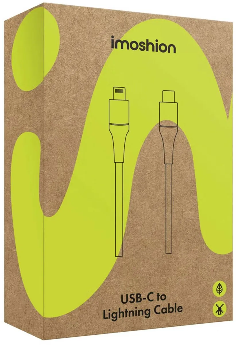 imoshion SH00058474 Lightning naar USB-C Kabel 3m - Wit