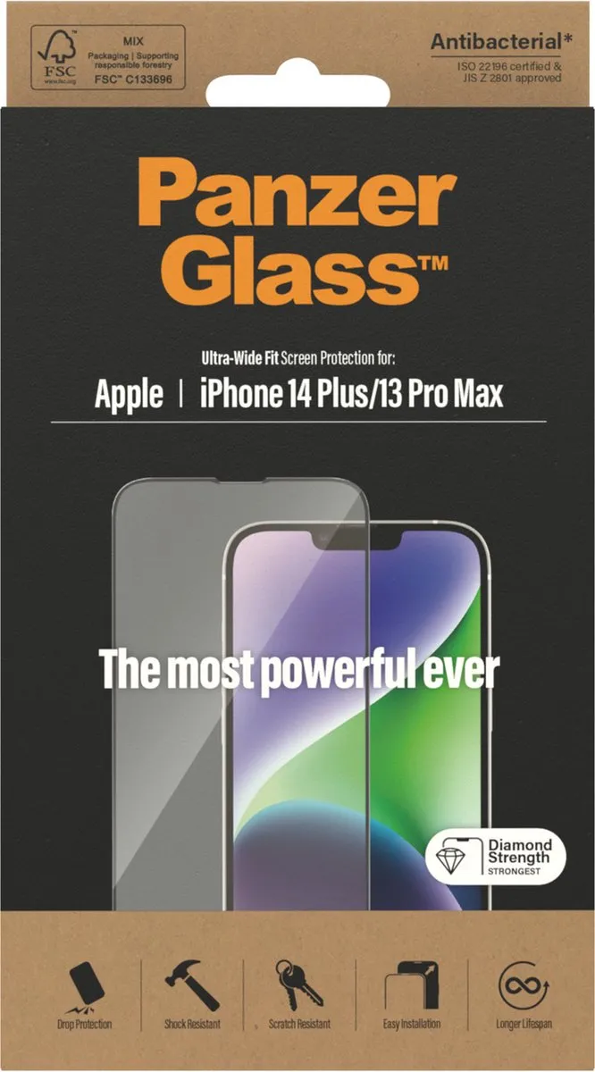 PanzerGlass iPhone 14 Plus/13 Pro Max UWF Screen Protector - AB