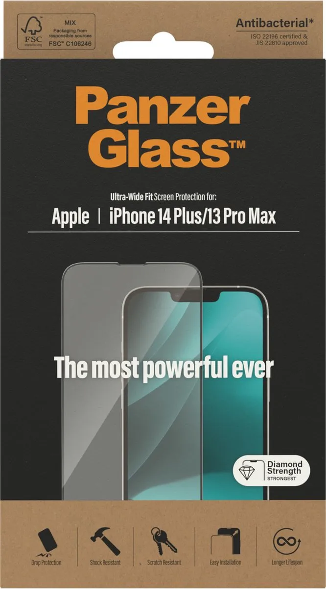 PanzerGlass iPhone 14 Plus/13 Pro Max UWF Screen Protector - AB - afbeelding 6 van 6