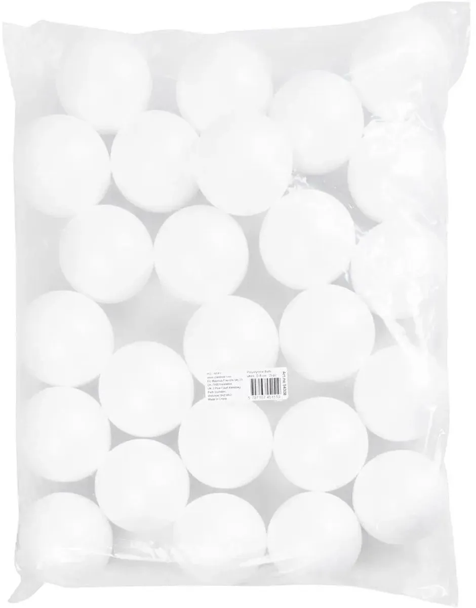 Creativ Company Piepschuim Ballen 8cm - 25 Stuks