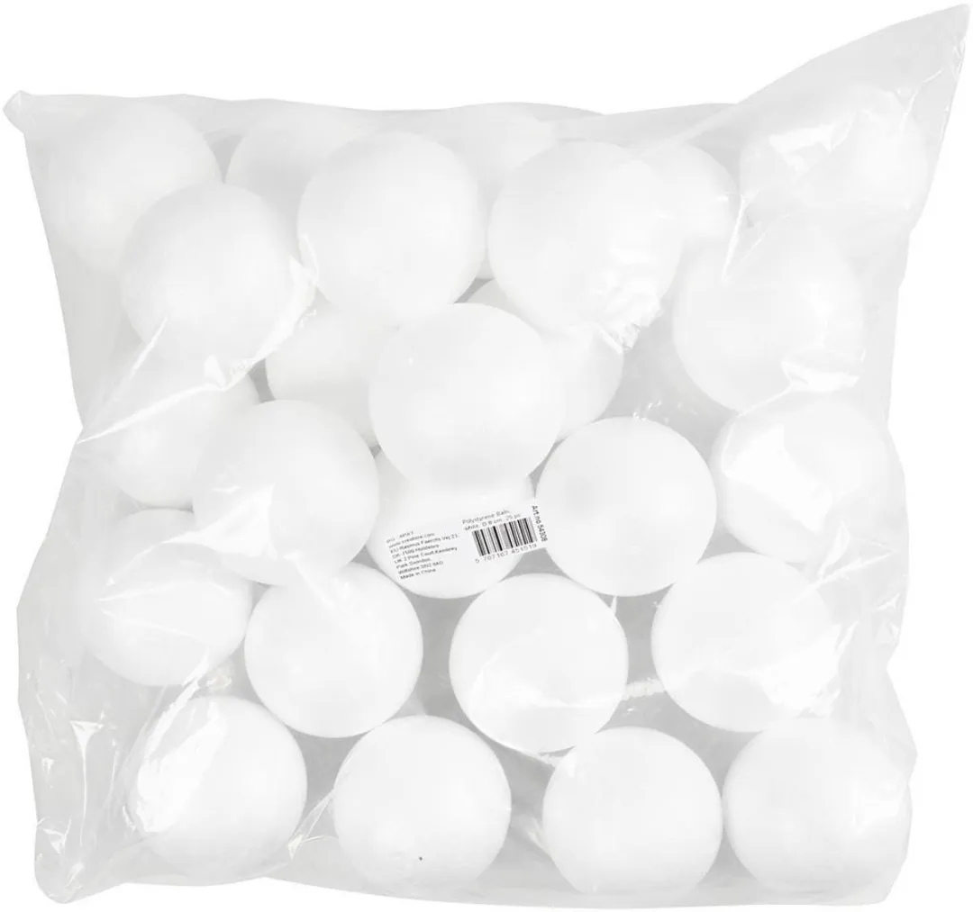 Creativ Company Piepschuim Ballen 8cm - 25 Stuks