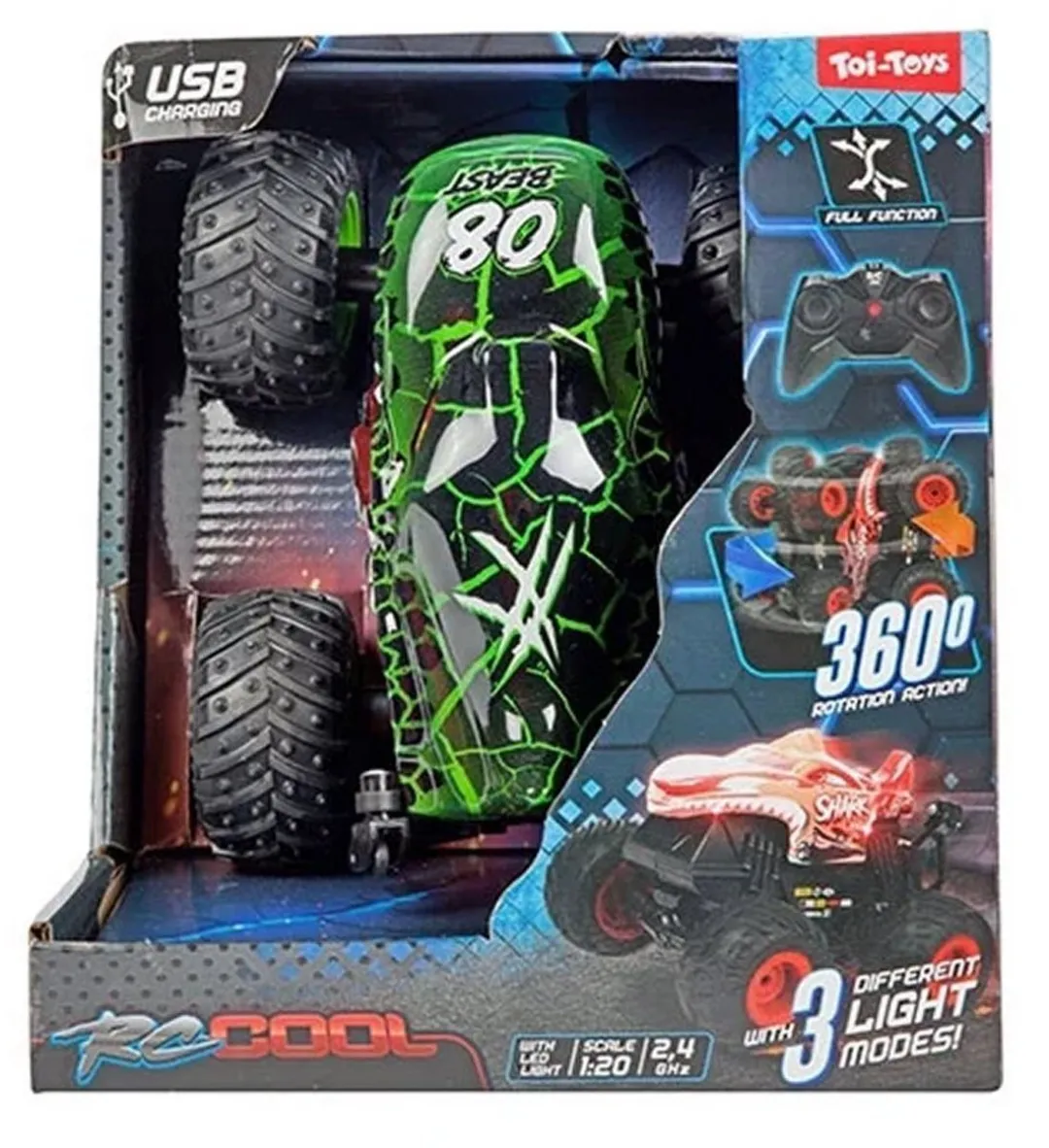 Toi-Toys Monstertruck RC 1:20 USB