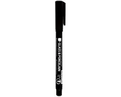 Creativ Company Glas- en Porselein Contourstift Zwart