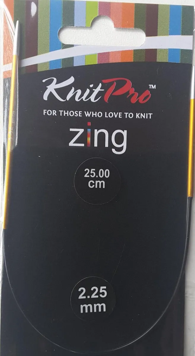 KnitPro Zing Rondbreinaalden 2.00-5.00mm - Geel