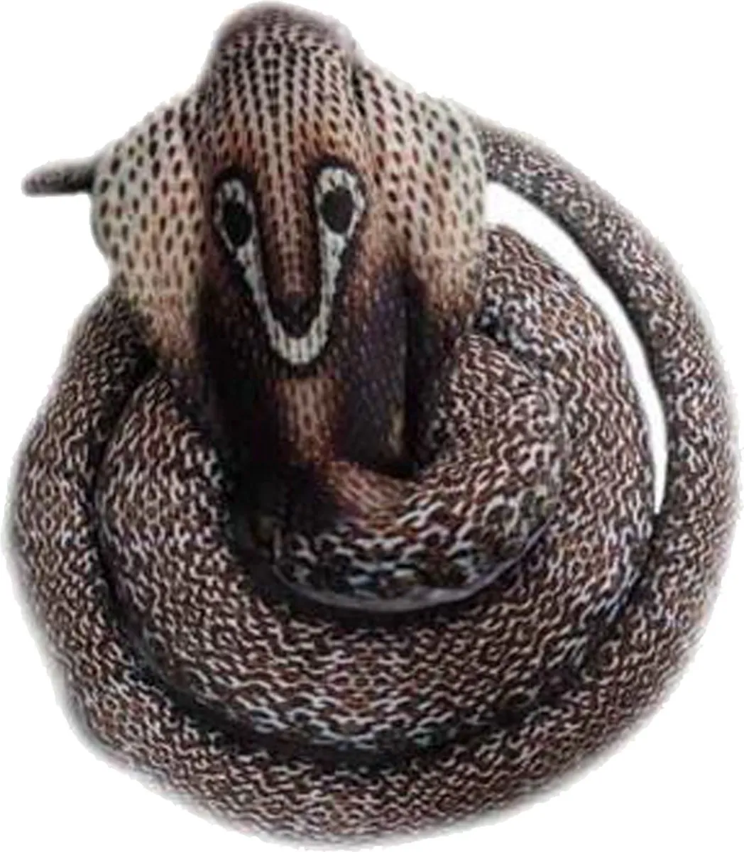 PIA Soft Toys Knuffeldier Cobra - Bruin 185cm