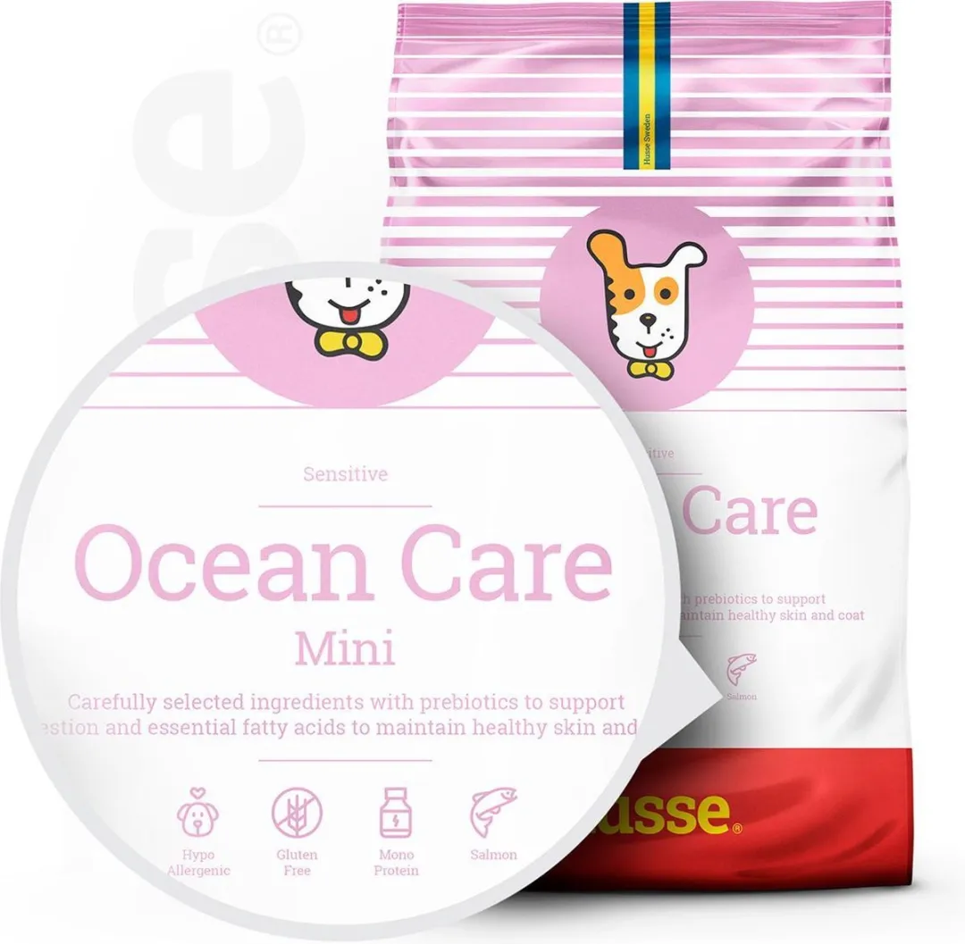 Husse Zalm en Rijst Mini - Hypoallergeen Hondenvoer, Hondenvoeding Droog, Hondenbrokken Hypoallergenic - Allergie Hond - 7 kg