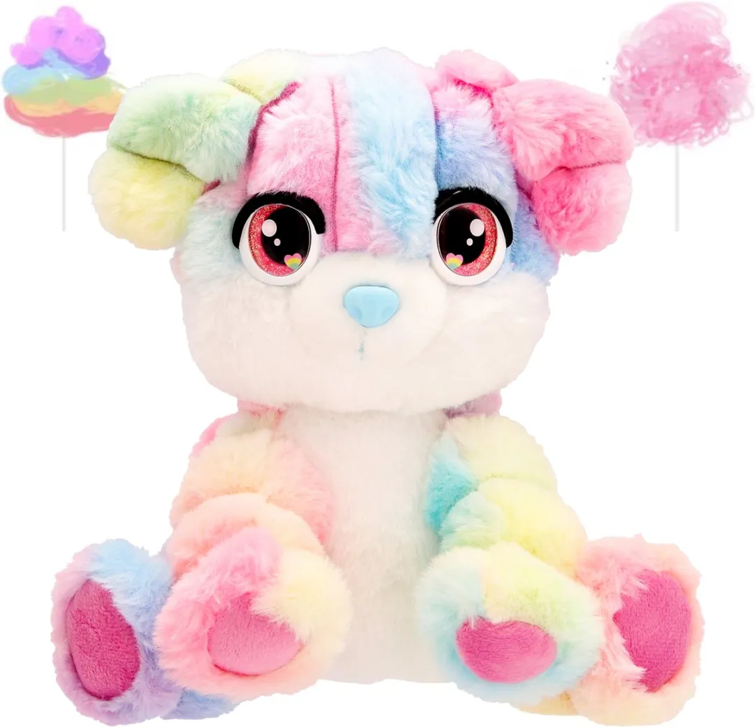 Imc Toys Cotton Cuties Puppy Geurende Suikerspin Knuffel 30cm - Meerkleurig