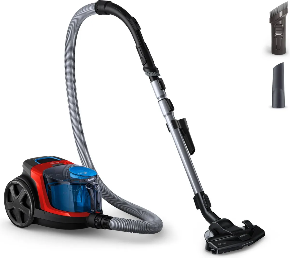 Philips PowerPro Compact FC9330/09 Stofzuiger - 900W - 1.5L - Zwart/Rood