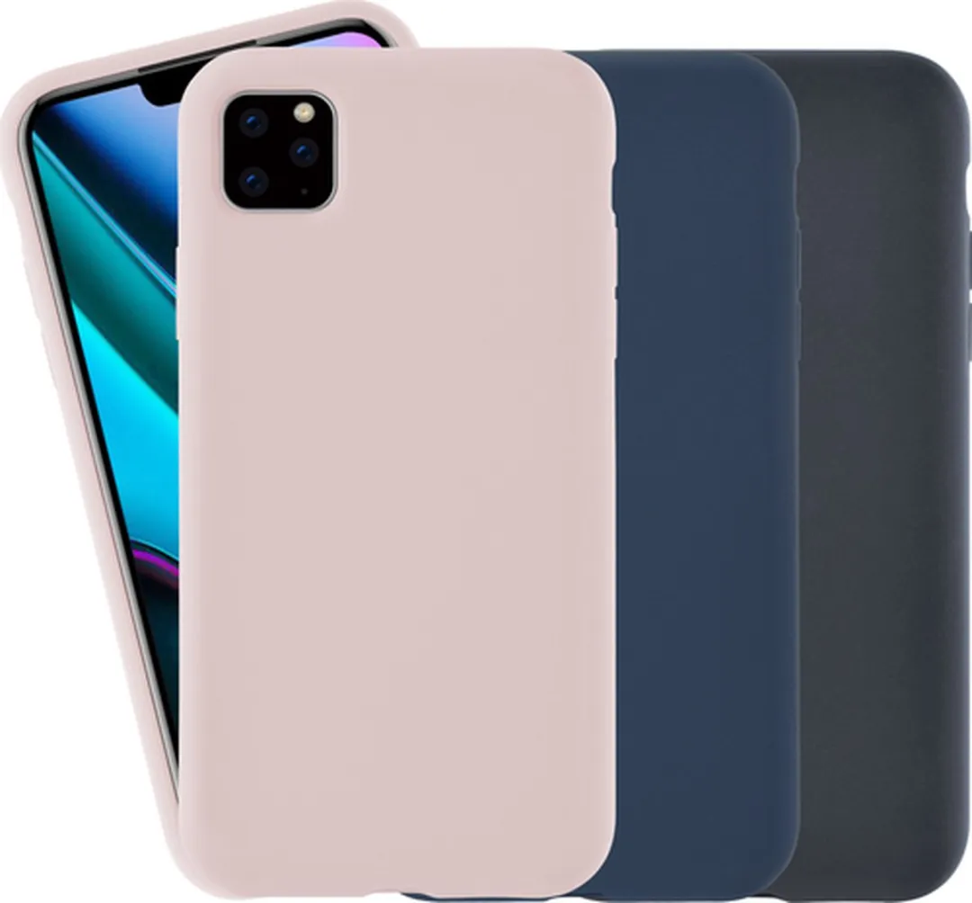 Azuri Liquid Silicon Cover AZCOVSILIPH11-PNK - Roze - afbeelding 6 van 6