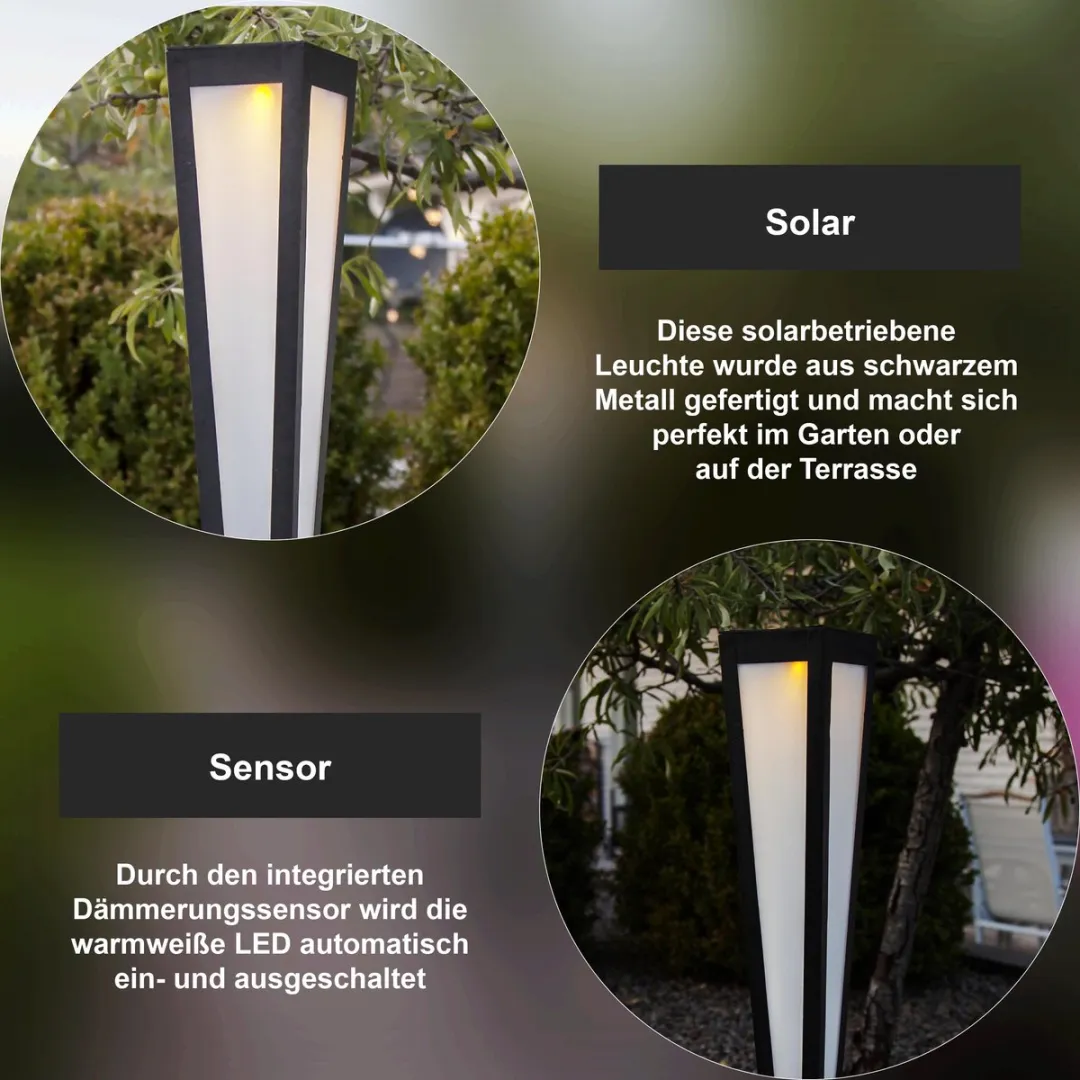 Star Trading Pyramis Zonnepadverlichting - Zwart