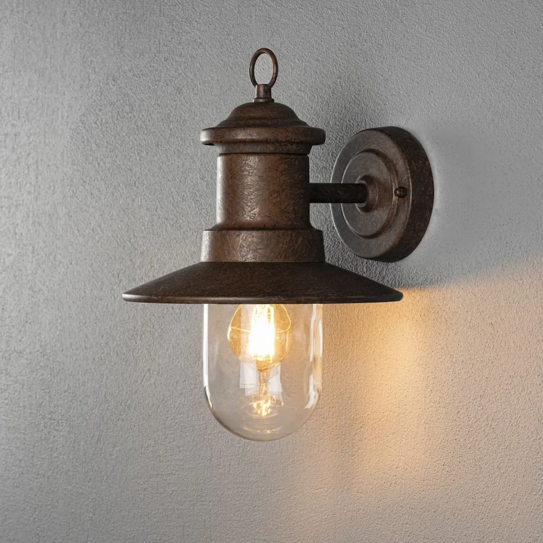 Konstsmide Wandlamp Napoli 75W - Bruin