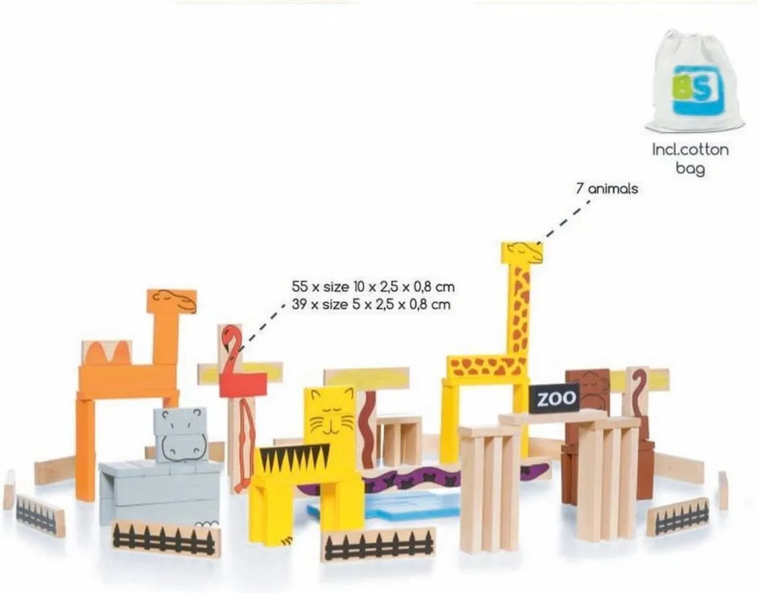 BS Toys Dieren plankjes - Hout