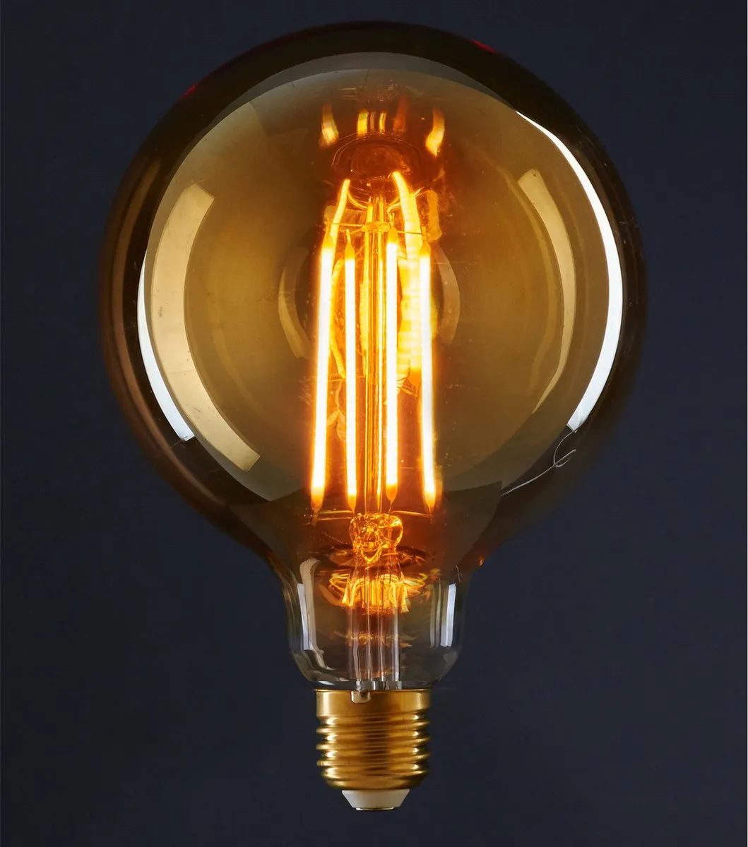 Anna's Collection LED Retro Gloeilamp 1800W - 120x80mm - Oranje glas