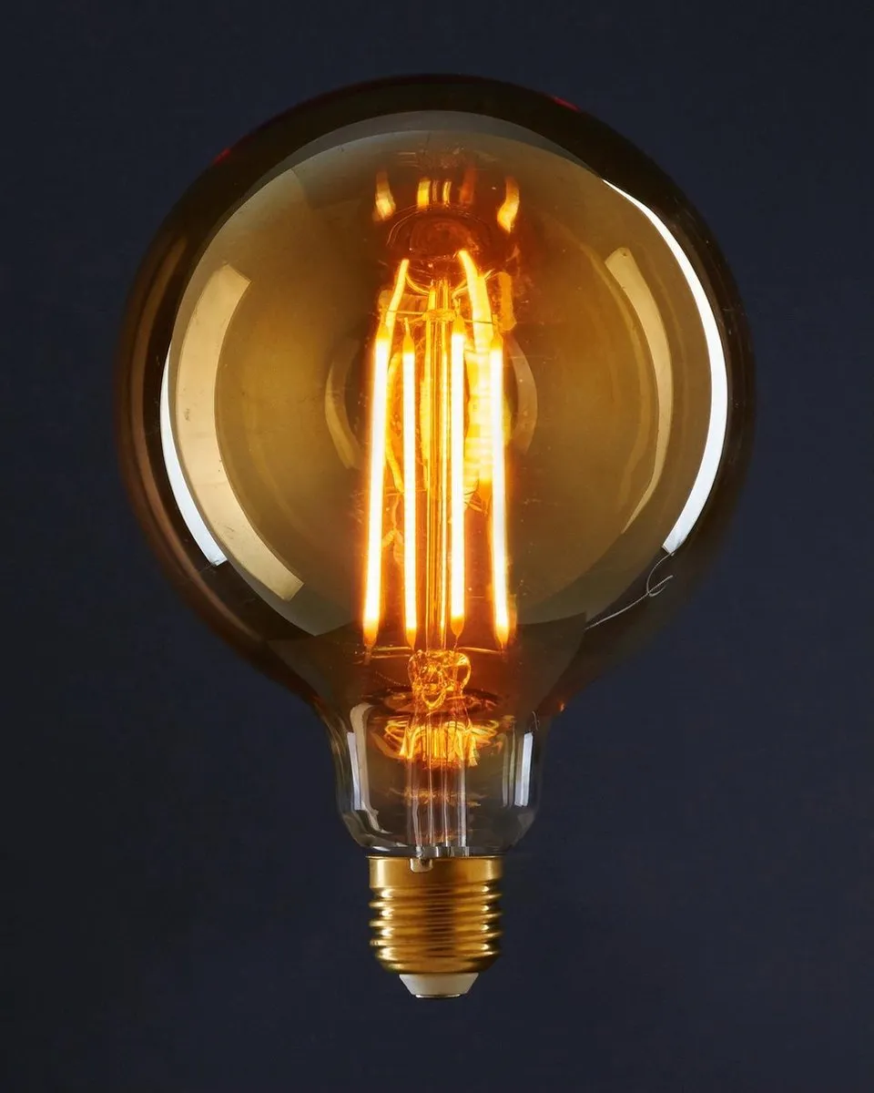 Anna's Collection LED Retro Gloeilamp 1800W - 120x80mm - Oranje glas