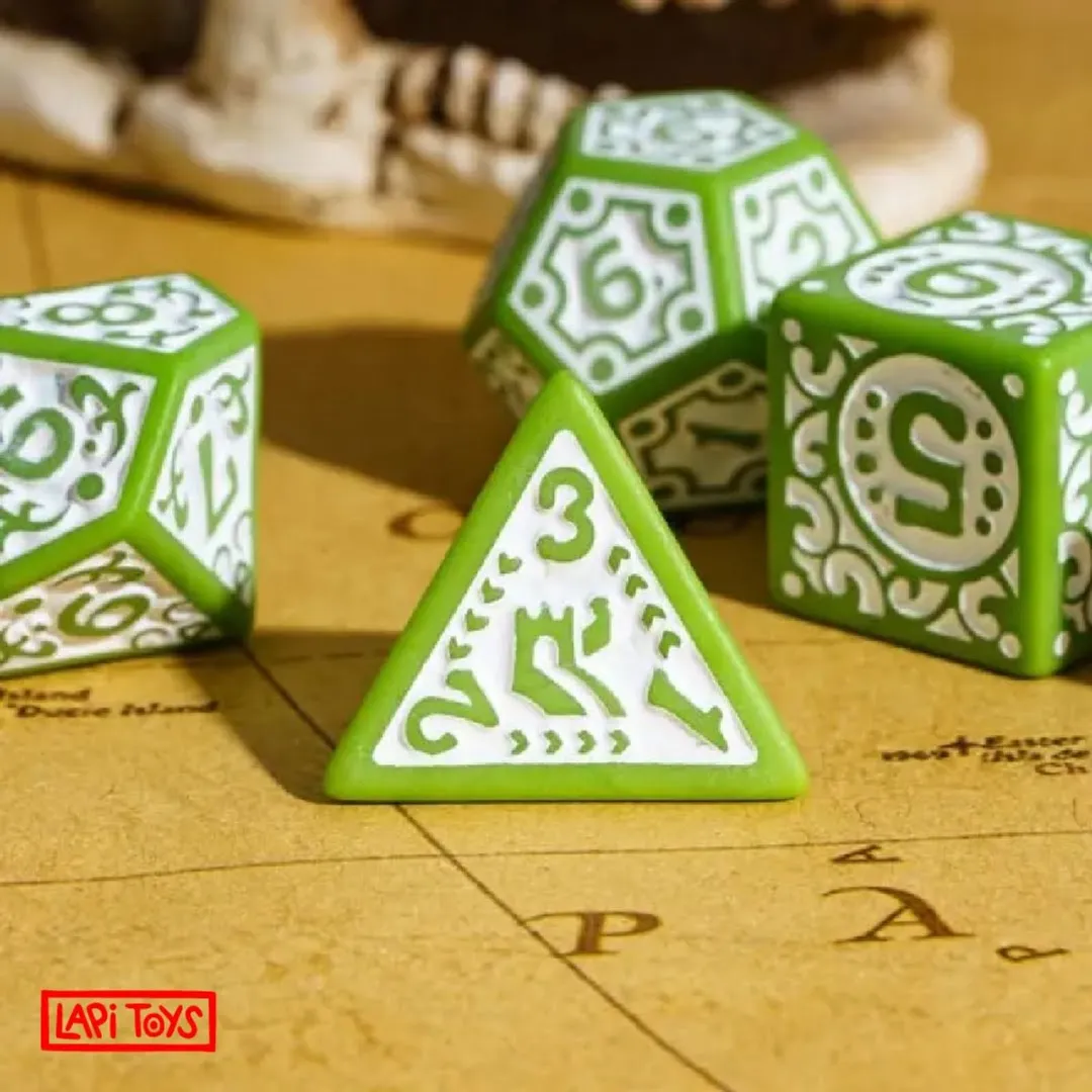 Lapi Toys DnD Dobbelstenen Acryl - 7-delig Groen