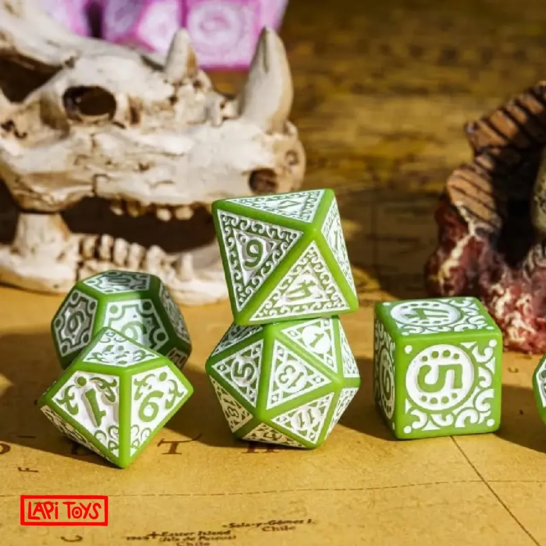 Lapi Toys DnD Dobbelstenen Acryl - 7-delig Groen
