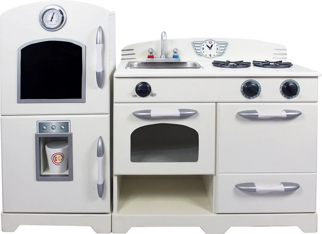 Teamson Kids Retro Houten Speelkeuken - Ivoor
