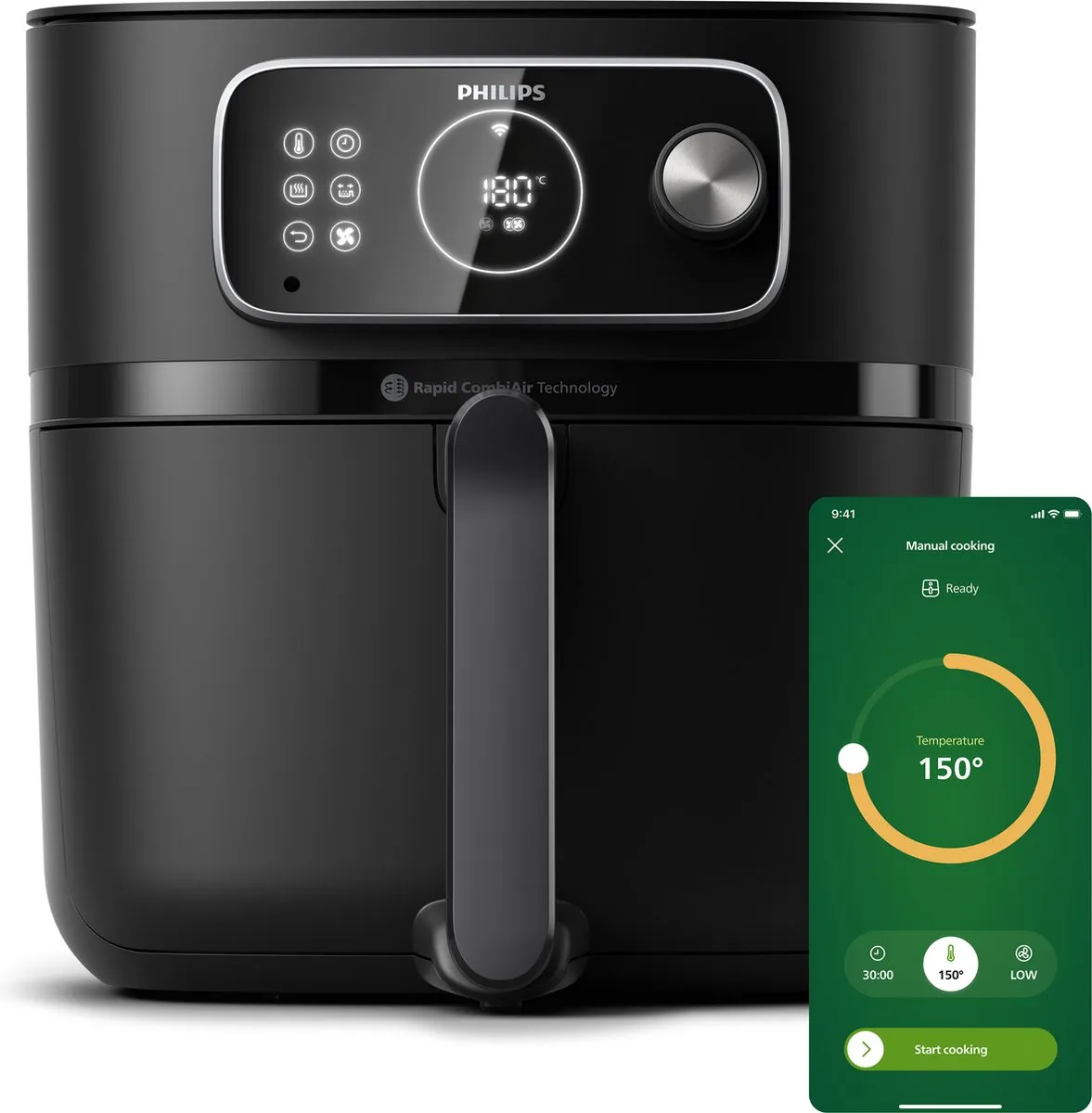 Philips Airfryer Combi 7000 Series HD9875/90 - 8,3L - 2200W - Zwart