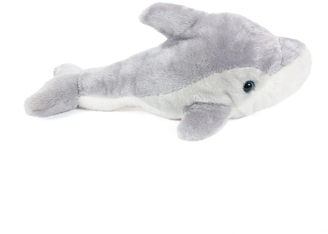 PIA Soft Toys Pluche Dolfijn 34cm - Grijs/Wit