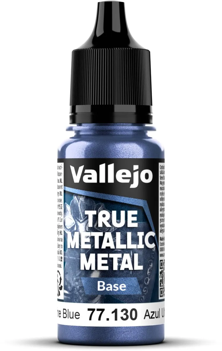 Vallejo Hobbyverf Acryl True Metallic Base Ultramarijn Blauw 18ml