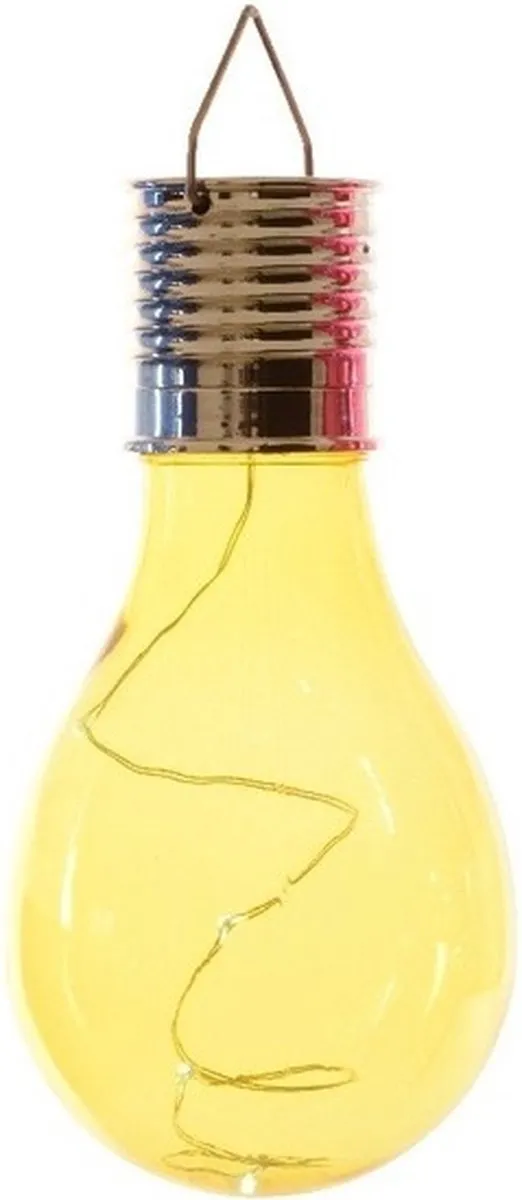 8x Buiten LED blauw/groen/geel/rood peertjes solar verlichting 14 cm - Tuinverlichting - Tuinlampen - Solarlampen zonne-energie