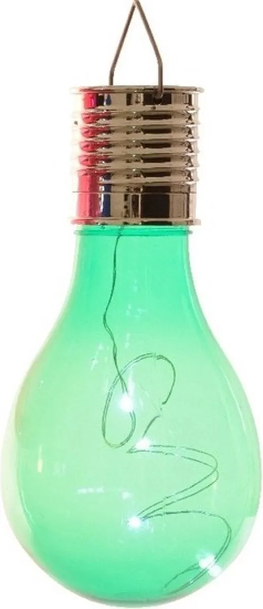 8x Buiten LED blauw/groen/geel/rood peertjes solar verlichting 14 cm - Tuinverlichting - Tuinlampen - Solarlampen zonne-energie