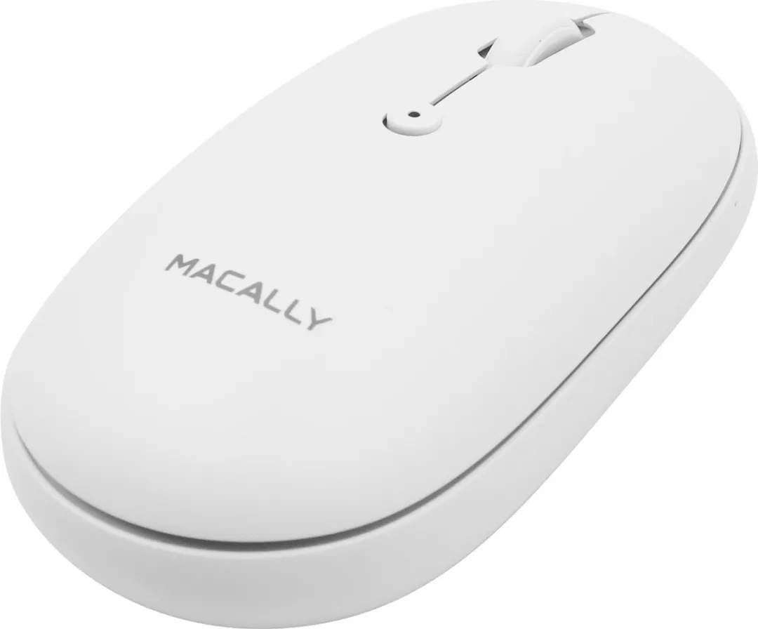 Macally BTTOPBAT-W Optische Bluetooth Muis - Wit