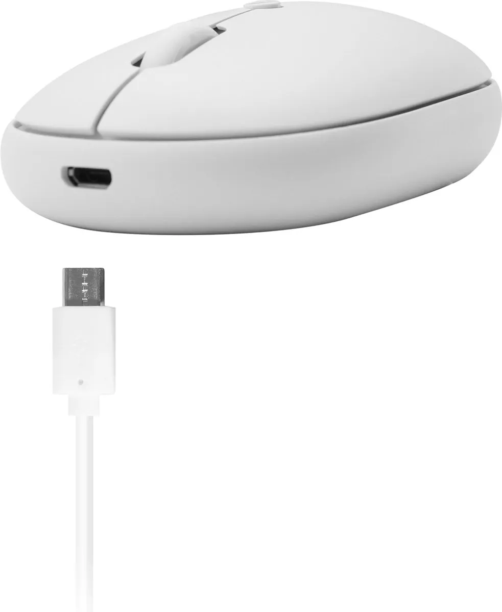 Macally BTTOPBAT-W Optische Bluetooth Muis - Wit