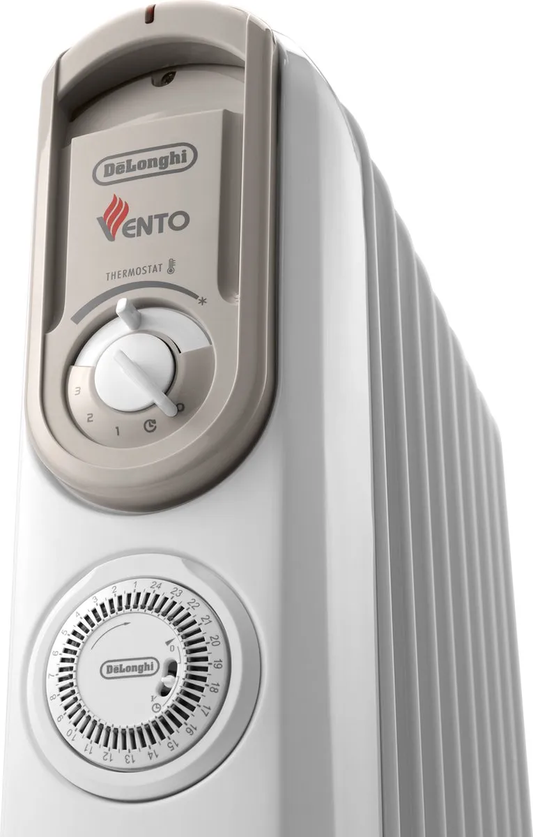 De'Longhi V550918T.WB Oliegevulde Radiator 1800W - Wit - afbeelding 2 van 6