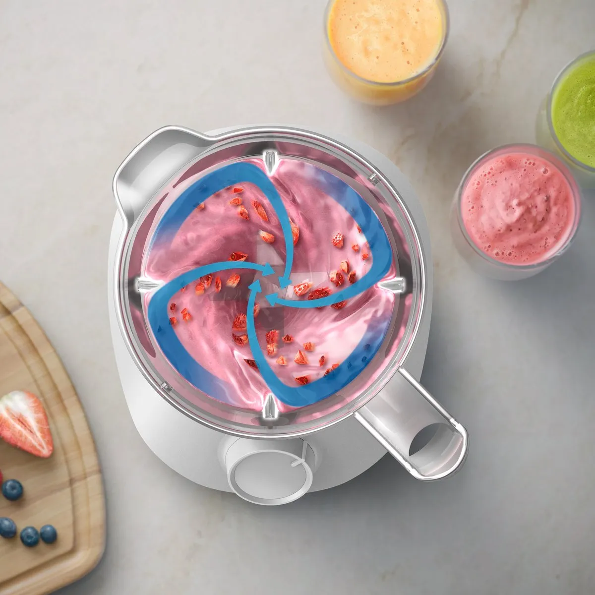 Philips HR2041/00 Blender 450W - 1,9L - Wit - afbeelding 6 van 6