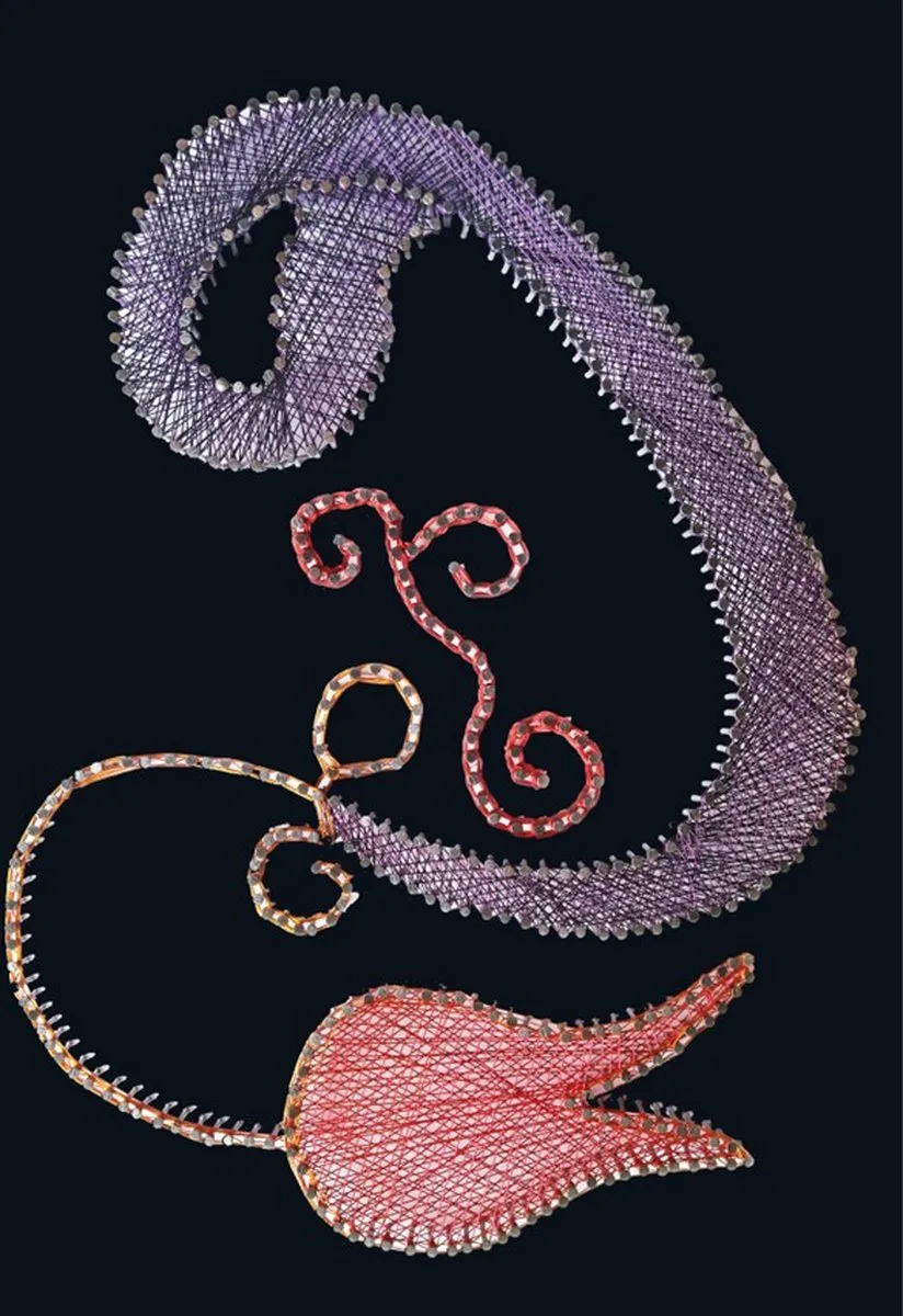 Kumtoys® Filografie Kunst Tulp - Montessori speelgoed - Speelgoed meisjes en jongens - Knutselen meisjes en jongens - Spellen - Spelletjes voor kinderen - Kinderspeelgoed