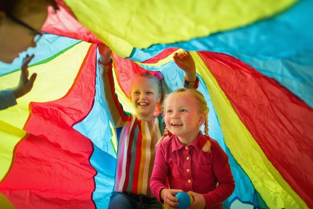 BS Toys Parachute Spel GA133 - 3 Meter Doek