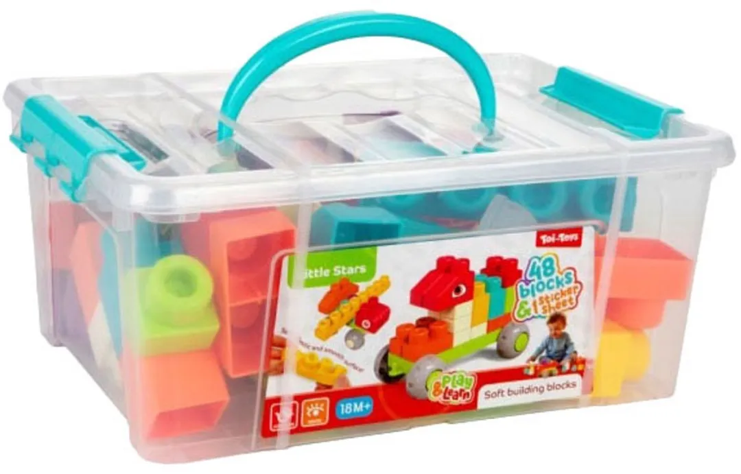 Toi-Toys Magic Soft Bouwblokken 48-delig
