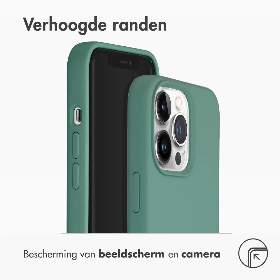 Accezz Hoesje iPhone 13 Pro - Donkergroen MagSafe