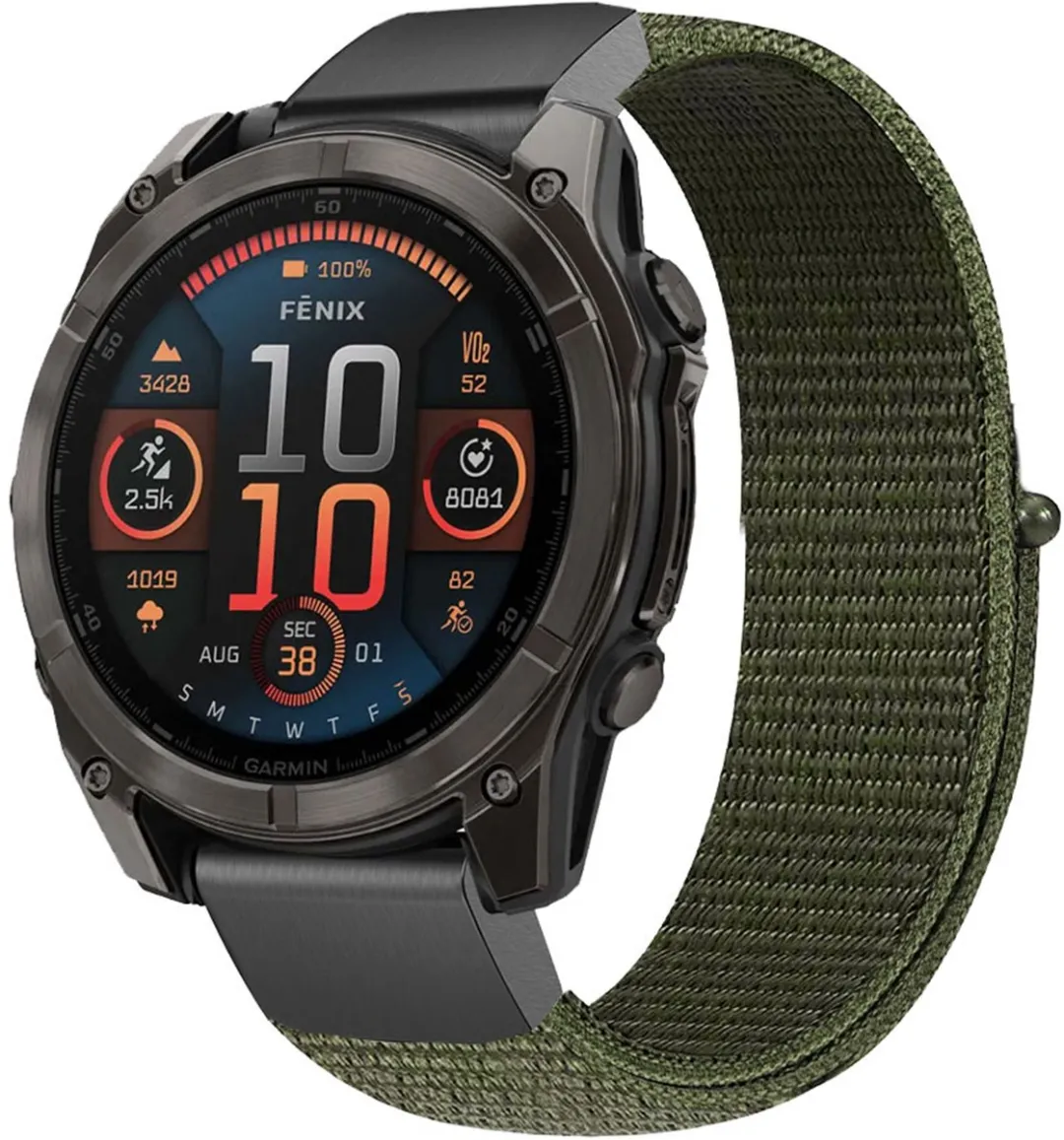 Imoshion Nylon Bandje Groen - Garmin 22mm - One Size
