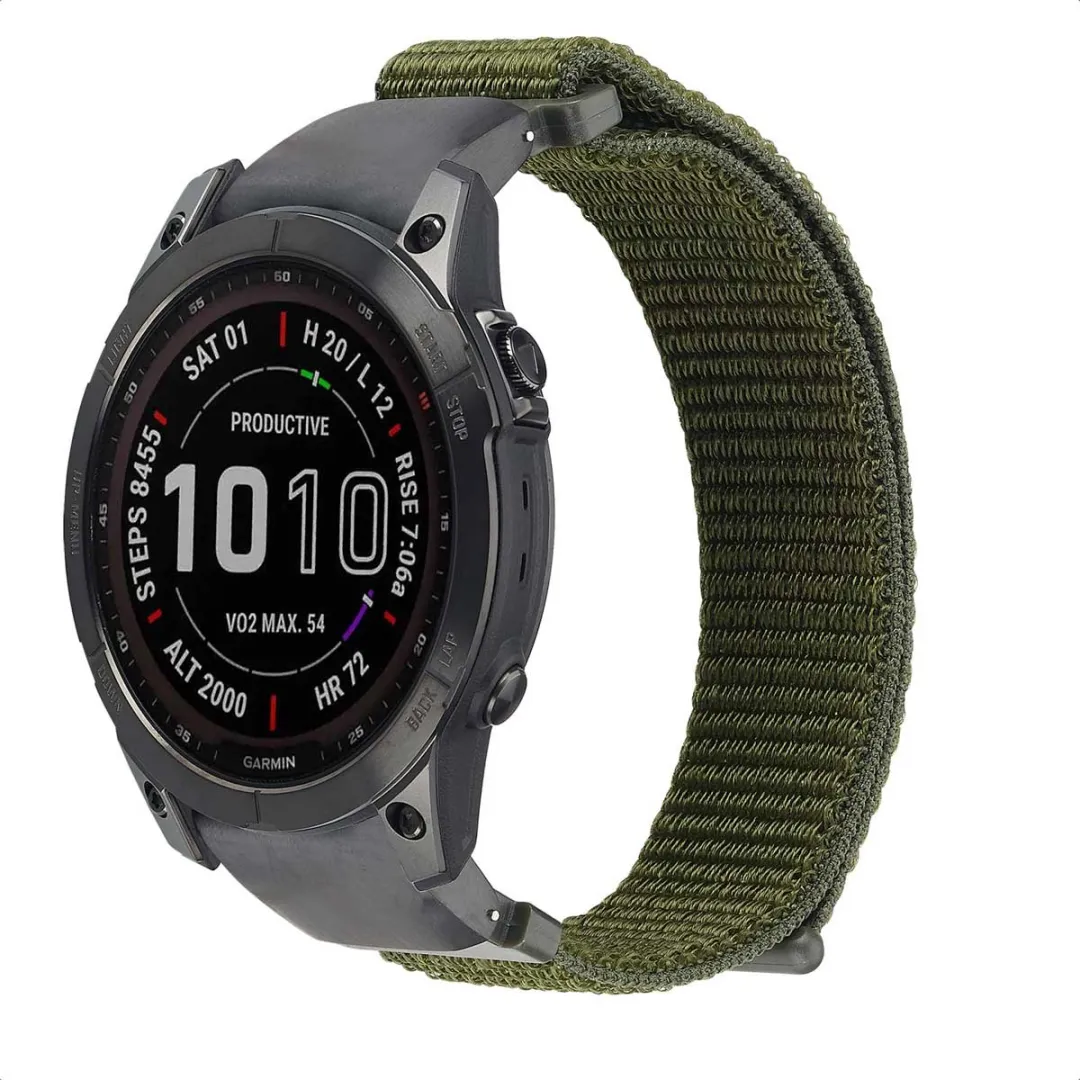 Imoshion Nylon Bandje Groen - Garmin 22mm - One Size