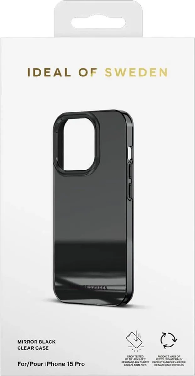 iDeal of Sweden Mirror Case iPhone 15 Pro IDCLC-I2361P-485 - Zwart