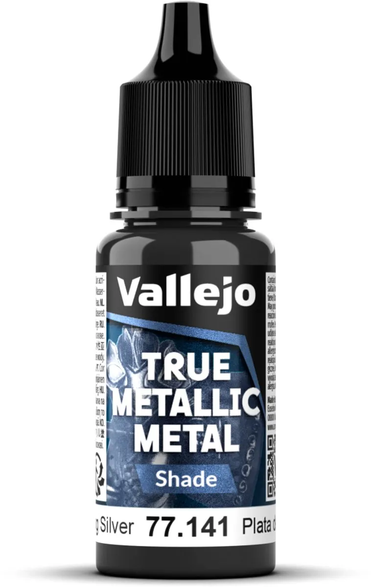 Vallejo Hobbyverf Acryl True Metallic Metal Shade Sterling Zilver