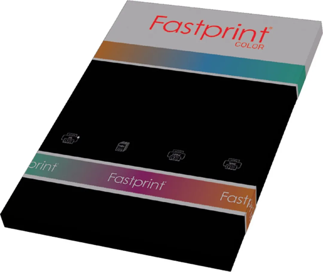 Quantore Colour Kopieerpapier A4 120gr - Zwart - 100 Vel