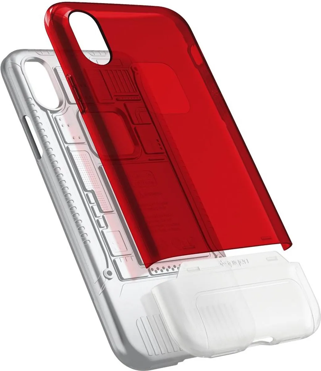 Spigen Classic C1 iPhone X Hardcase - Rood