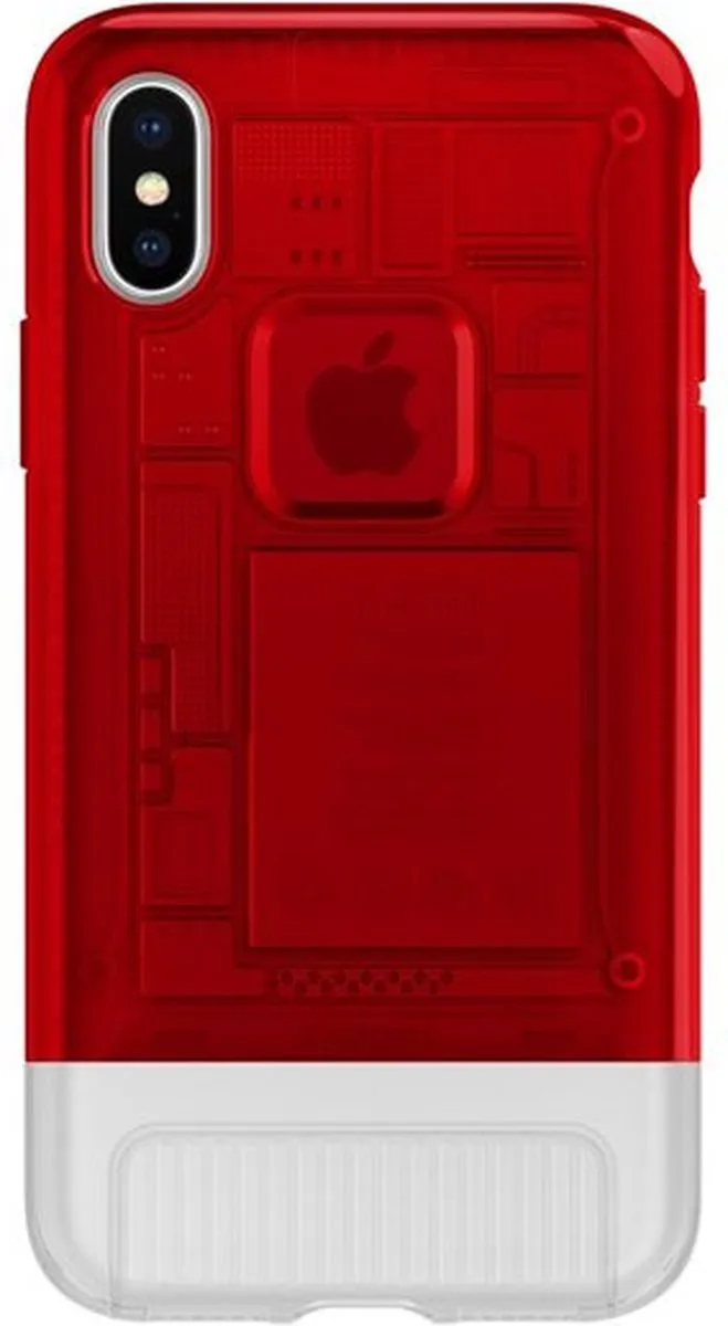 Spigen Classic C1 iPhone X Hardcase - Rood