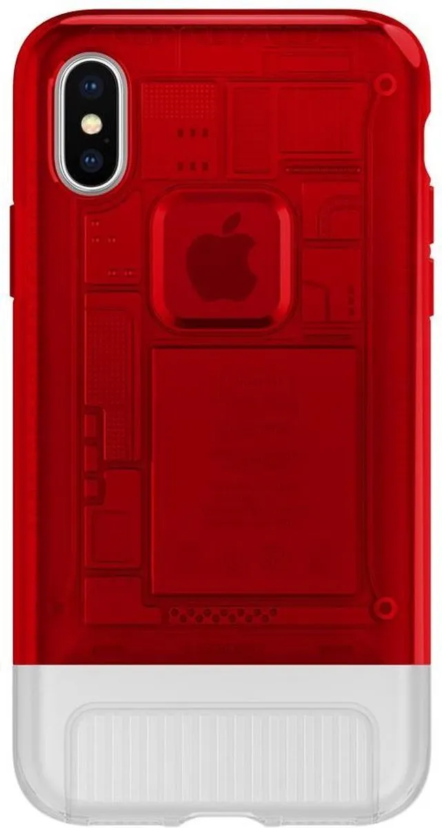 Spigen Classic C1 iPhone X Hardcase - Rood