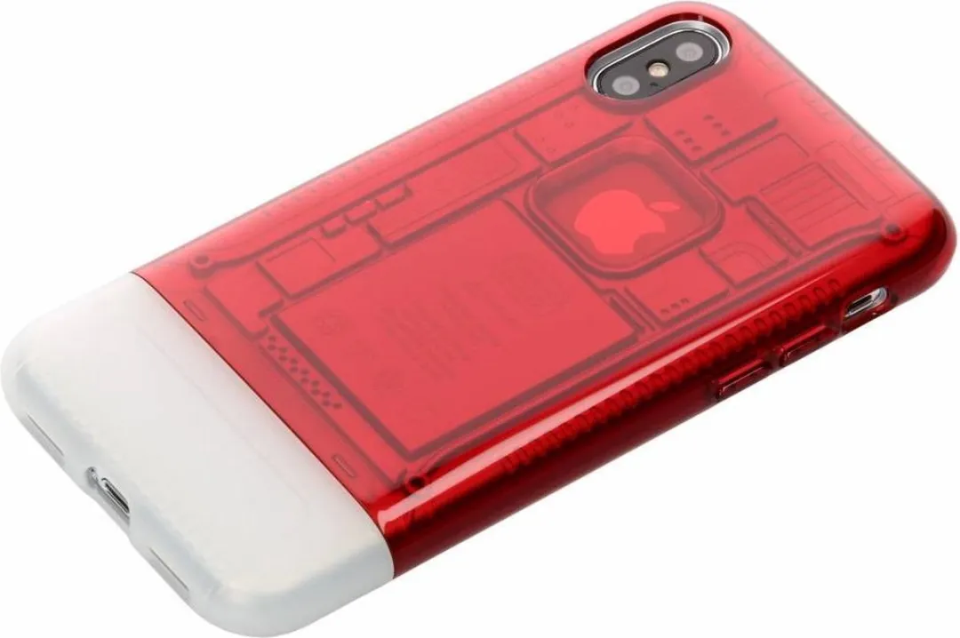 Spigen Classic C1 iPhone X Hardcase - Rood
