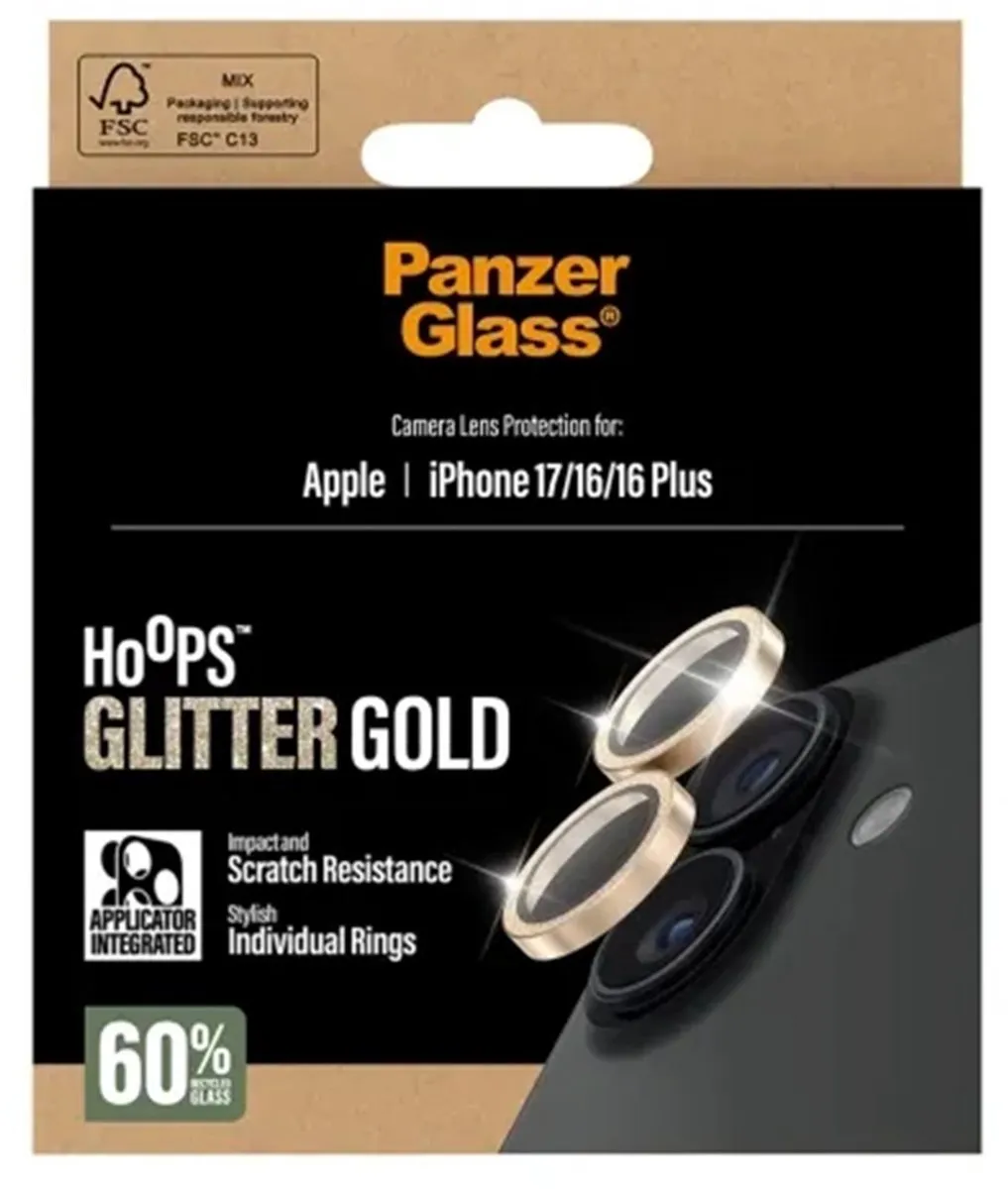 PanzerGlass PG46936 Camera Protector - iPhone 17 - Glitter Goud