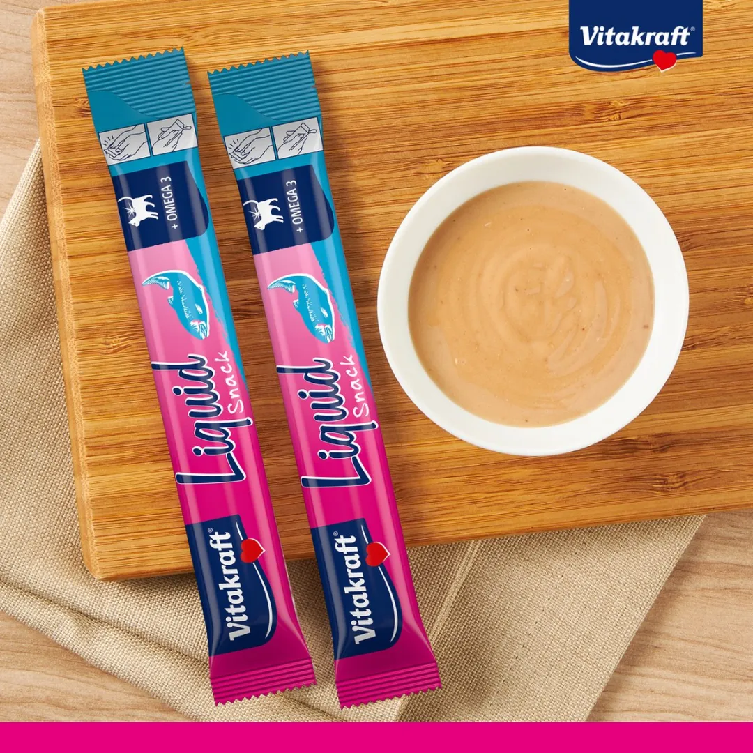 Vitakraft Liquid Snack Zalm - 66 Stuks (11x6)