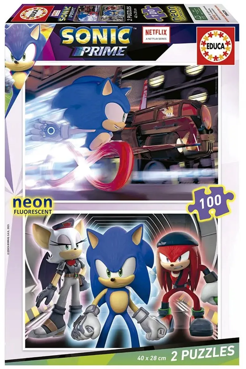 Educa Sonic Neon Puzzel ED19629 - 2100 Stuks - Multicolor