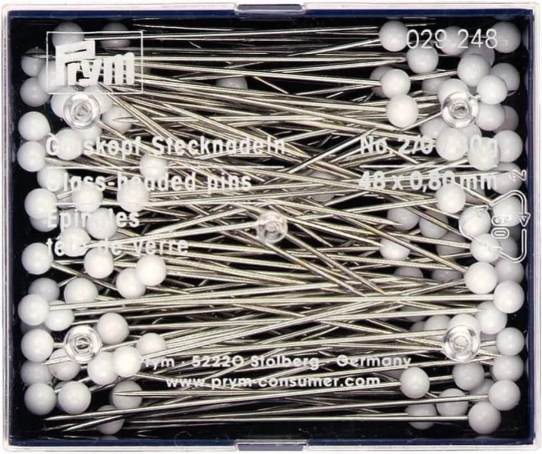 Prym Glaskopspelden 0,80x48mm - Zilverkleurig - 30g