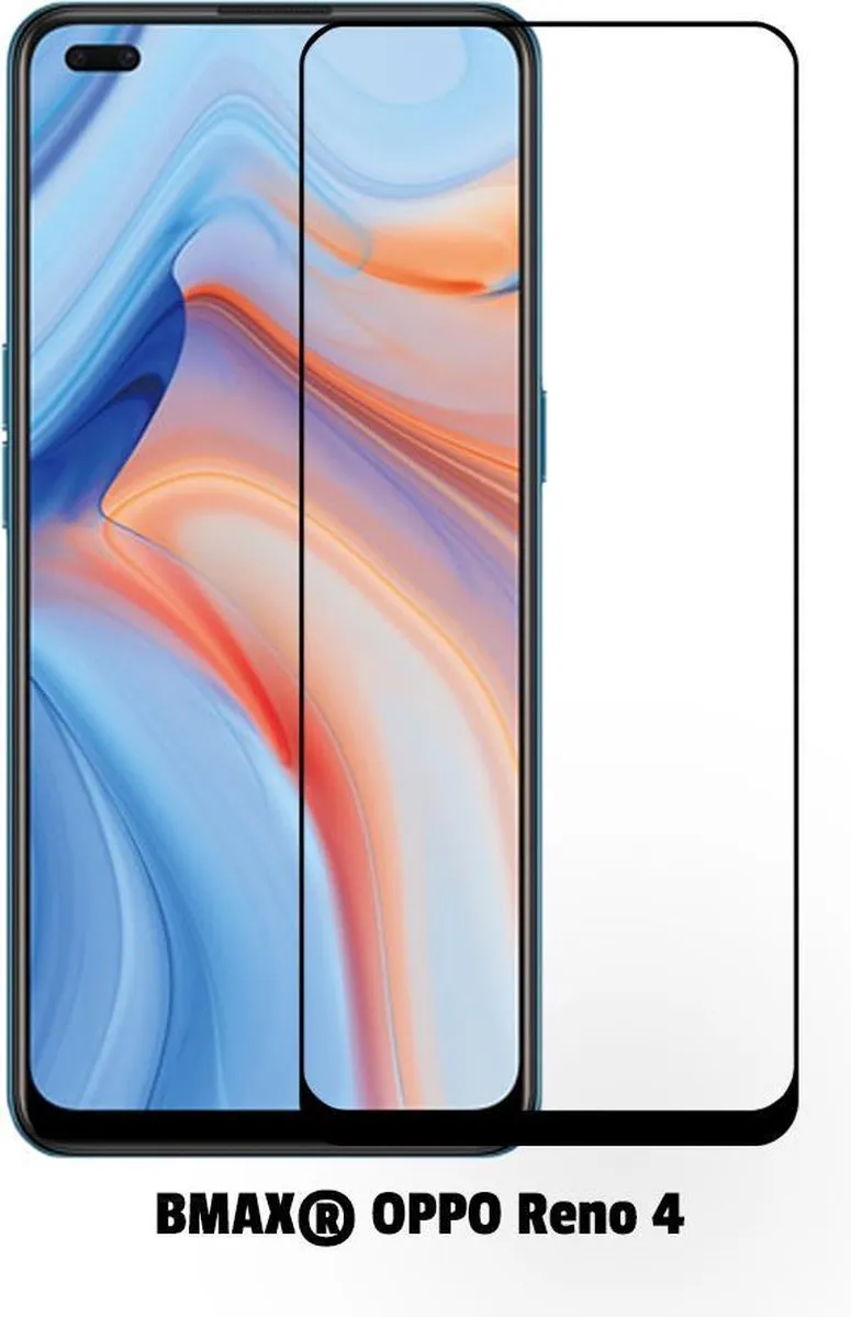 BMAX Geschikt voor OPPO Reno 4 Screenprotector - 2 Stuks